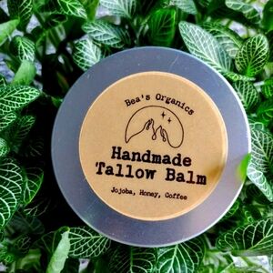 Tallow Honey Body Balm with jojoba oil, honey and coffee 4oz 100% Orga…